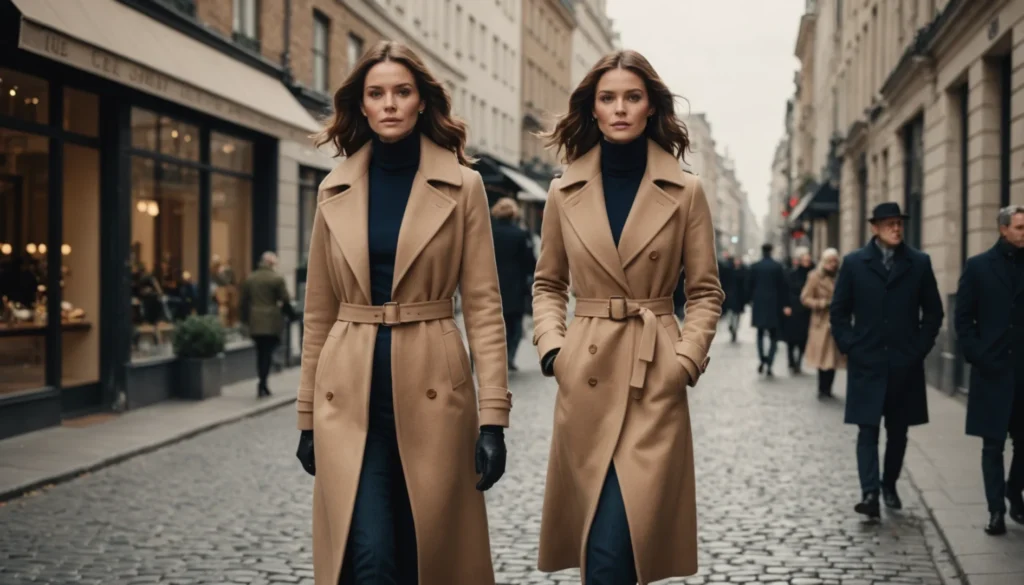 manteau élégant femme