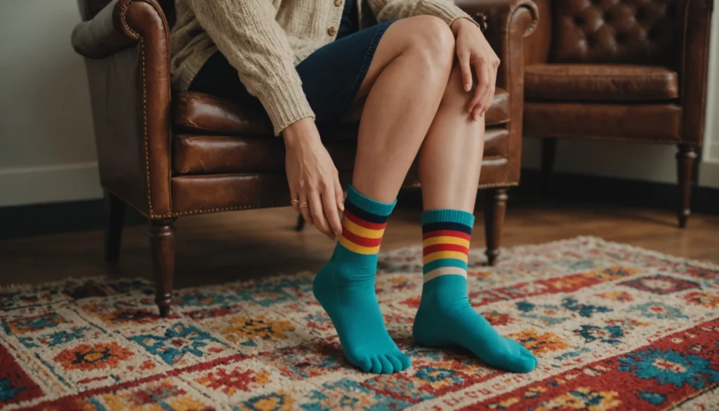 chaussette avec doigts de pied