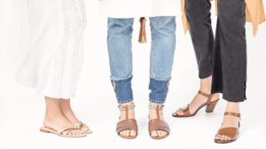 sandale marron femme